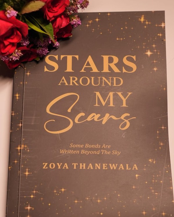 Stars Around My Scars with red roses